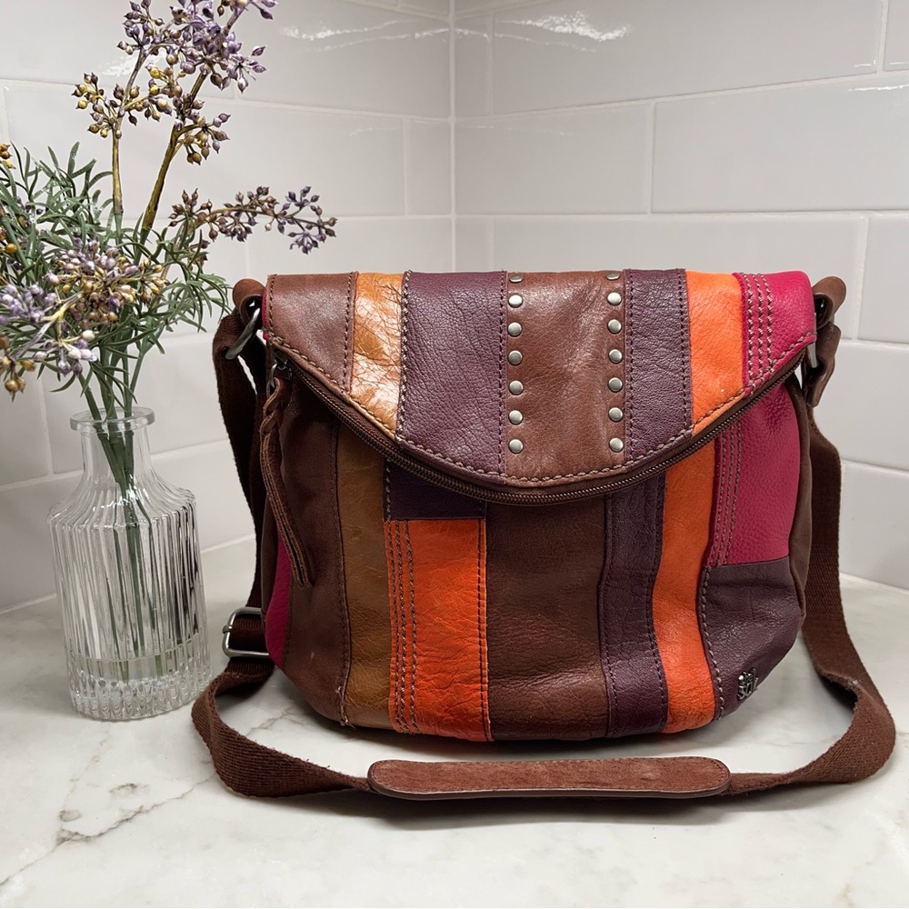 The Sak Leather Crossbody Multicolor Bag
